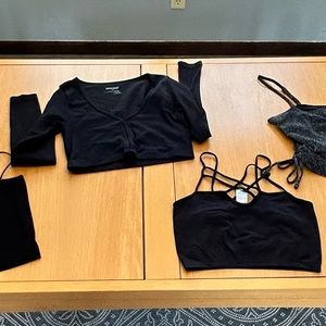 Black Going Out Crop Tops from Garage, Hollister, American Eagle, Tokyo Darling